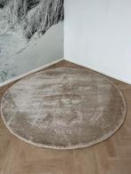 Vloerkleed Glamour Shaggy 200cm rond ivory, Rond, Ophalen of Verzenden, 200 cm of meer, Nieuw