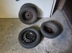 4 stalen velgen 165/65/R14, Ophalen, Gebruikt