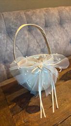 Ringen mandje bruiloft beige champagne kleur, Ophalen of Verzenden, Nieuw, Versiering, Geboorte of Huwelijk