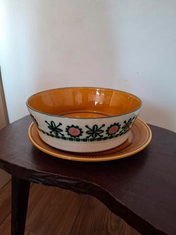 Vintage uitleg schaal plus bord beschikbaar voor biedingen