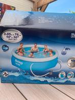 Bestway Fast Set rond zwembad incl.pomp, filters e.d, 200 tot 400 cm, Rond, Opzetzwembad, Minder dan 80 cm