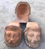 Diverse terracotta pootjes voor de terracotta bloempotten, 40 cm of meer, Zo goed als nieuw, Overige vormen, Terracotta