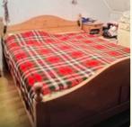 Grenen bed, Huis en Inrichting, Slaapkamer | Bedden, 160 cm, Gebruikt, Hout, Ophalen