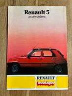 Renault 5 accessoires brochure september 1980, Verzenden, Zo goed als nieuw, Renault