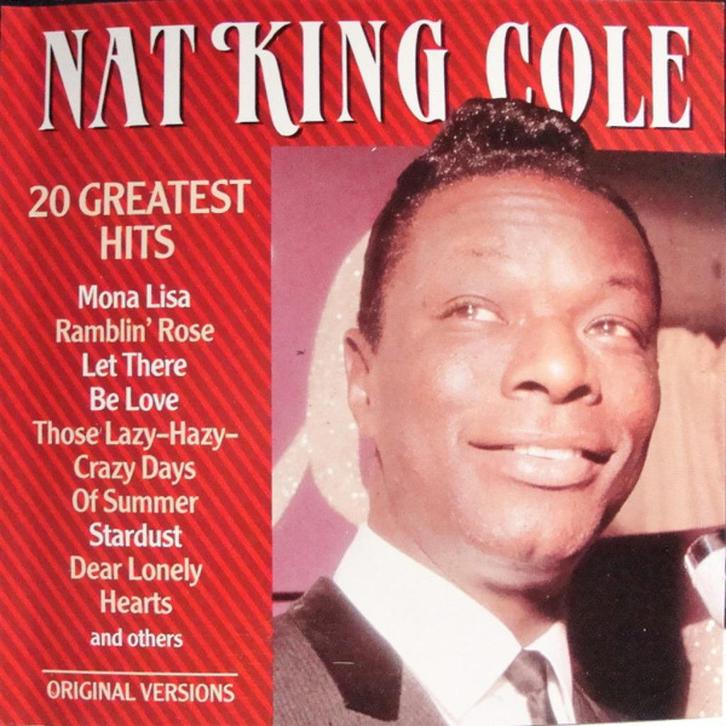 Nat King Cole – 20 Greatest Hits CD, Cd's en Dvd's, Cd's | Jazz en Blues, Zo goed als nieuw, Jazz, 1960 tot 1980, Verzenden