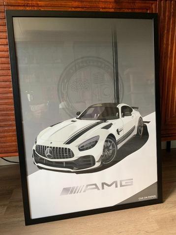 COP - AFFALTERBACH Mercedes AMG Poster -Getekende stijl beschikbaar voor biedingen