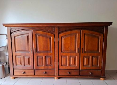 Prachtig dressoir in hardhout., Huis en Inrichting, Kasten | Dressoirs, Zo goed als nieuw, 50 tot 75 cm, Kersenhout, Ophalen