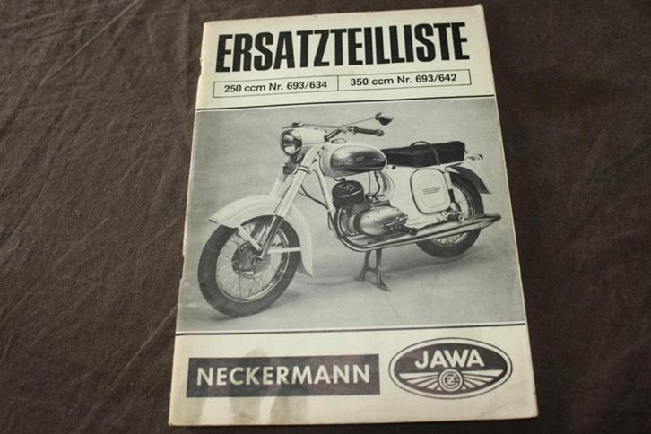 JAWA Neckermann 250cc 350cc motorrad ersatzteilliste 693, Motoren, Handleidingen en Instructieboekjes, Overige merken, Ophalen of Verzenden