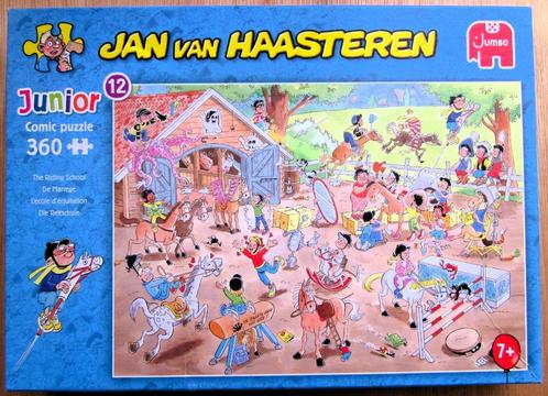 Jan van Haasteren Junior puzzel nr. 12: De Manege, Hobby en Vrije tijd, Denksport en Puzzels, Zo goed als nieuw, Legpuzzel, Minder dan 500 stukjes