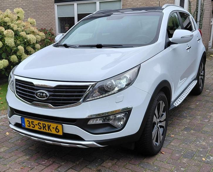 Kia Sportage 2.0 Cvvt 2WD AUTOMAAT 2012 Wit *panoramadak*, Auto's, Kia, Particulier, Sportage, ABS, Achteruitrijcamera, Adaptive Cruise Control