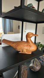 Oude houten eend, houtsnijwerk, Antiek en Kunst, Ophalen of Verzenden