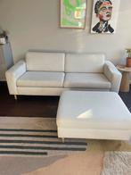 Bolia bank en poef kleur Ivory/Ivoor, Gebruikt, 150 tot 200 cm, Driepersoons, 75 tot 100 cm