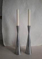 Erika Pekkari Ikea 2 vintage chrome kandelaars. Götta Design, Huis en Inrichting, Woonaccessoires | Kandelaars en Kaarsen, Ophalen of Verzenden