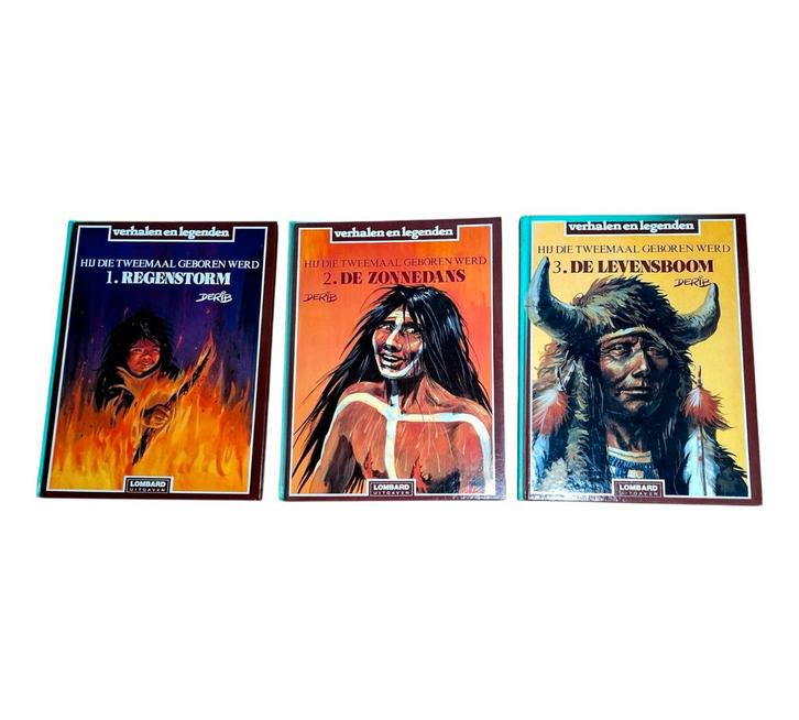 "Hij die tweemaal geboren werd" Complete serie (3), Boeken, Stripboeken, Zo goed als nieuw, Complete serie of reeks, Ophalen of Verzenden