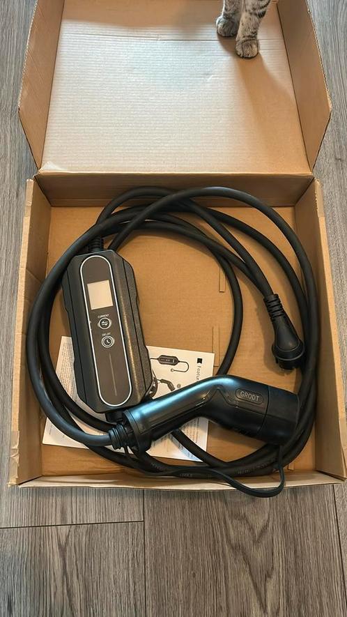Mobiele thuislader type 2 3,7 kW 6-16A 5m uitgestelde start, Auto diversen, Auto-accessoires, Nieuw, Ophalen of Verzenden