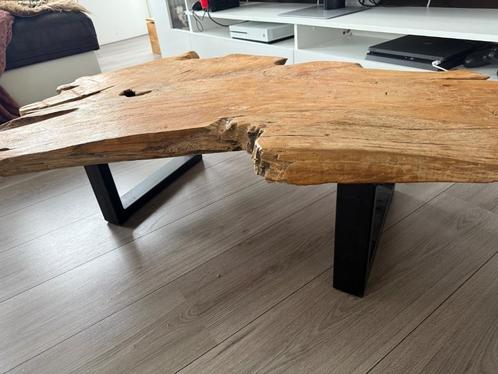 Unieke Boomstam Salontafel, Huis en Inrichting, Tafels | Salontafels, Gebruikt, Minder dan 50 cm, 50 tot 100 cm, 100 tot 150 cm