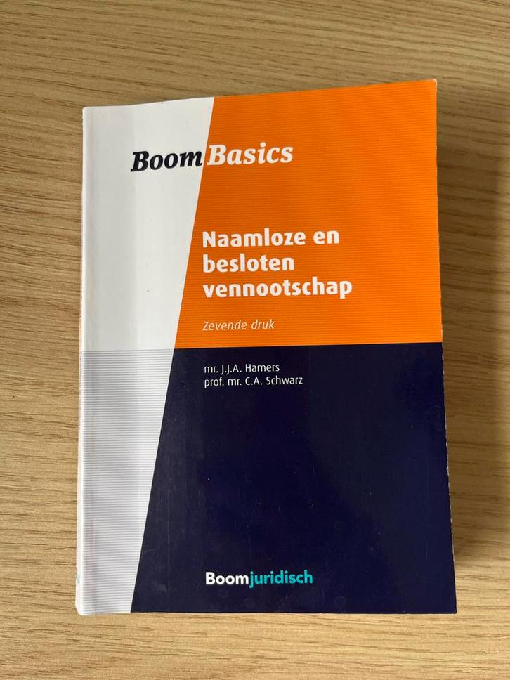 Boom Basics Naamloze vennootschap, Boeken, Studieboeken en Cursussen, Zo goed als nieuw, Niet van toepassing, Gamma, Ophalen of Verzenden