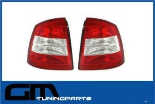 # Rood wit heldere achterlichten opel astra g # lexmaul look, Auto-onderdelen, Verlichting, Opel, Nieuw, Ophalen of Verzenden