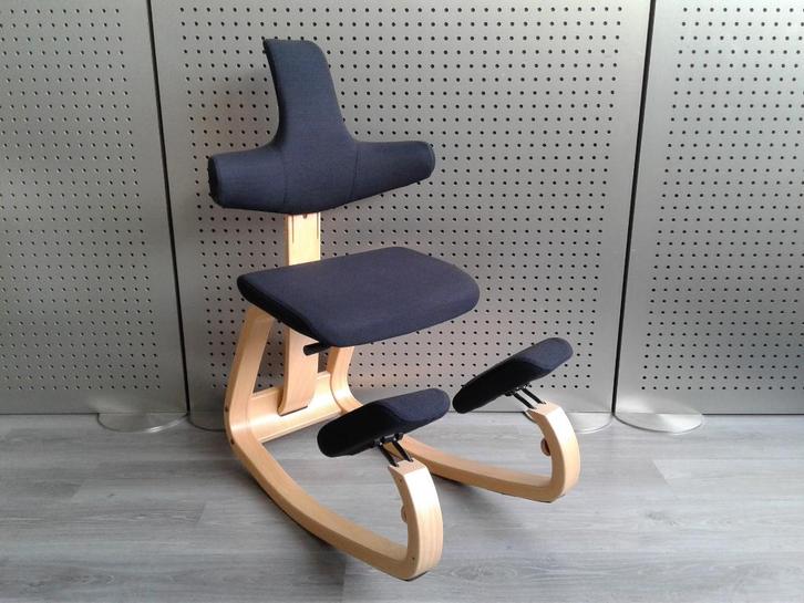 Variér (Stokke) Thatsit (Zwart), Heel Mooi!, Huis en Inrichting, Bureaustoelen, Zo goed als nieuw, Bureaustoel, Zwart, Ergonomisch