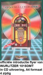 WURLITZER 1015 OMT 100 CD jukebox, originele folderset, Ophalen of Verzenden, Nieuw, 1970 tot heden, Wurlitzer