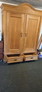 antieke grenen garderobekast, Antiek en Kunst, Ophalen