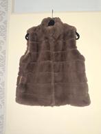 Taupe kleurige faux fur bodywarmer, Kleding | Dames, Maat 38/40 (M), Bruin, Ophalen of Verzenden, Zo goed als nieuw