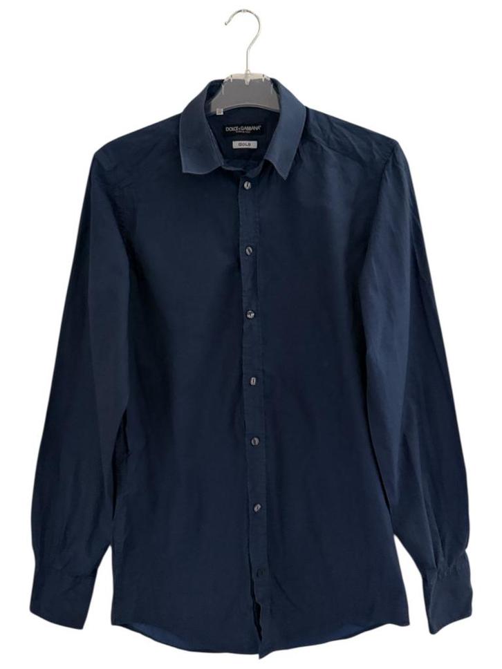 Dolce & Gabbana blouse S, Kleding | Heren, Overhemden, Zo goed als nieuw, Halswijdte 39/40 (M), Blauw, Ophalen of Verzenden