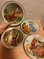 Diverse ronde porseleinen borden met klassieke taferelen, Ophalen of Verzenden