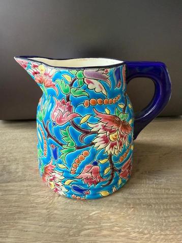 Art deco kannetje – PE France Longwy emaille keramiek beschikbaar voor biedingen