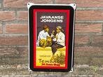 Emaille Reclamebord Javaanse Jongens Shag, Ophalen of Verzenden, Gebruikt, Reclamebord