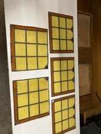 Heel mooi glas in lood uit erker 30-er jaren woning, Gebruikt, Minder dan 80 cm, Ophalen of Verzenden, Minder dan 80 cm