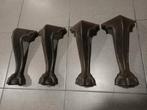 4 Salontafelpoten, type leeuwenpoot, Ophalen, Tafelpoot, Minder dan 50 cm, Gebruikt