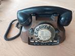 Oude Koperen Telefoon met Bakelieten Hoorn, Telecommunicatie, Ophalen of Verzenden, Gebruikt, Met draaischijf