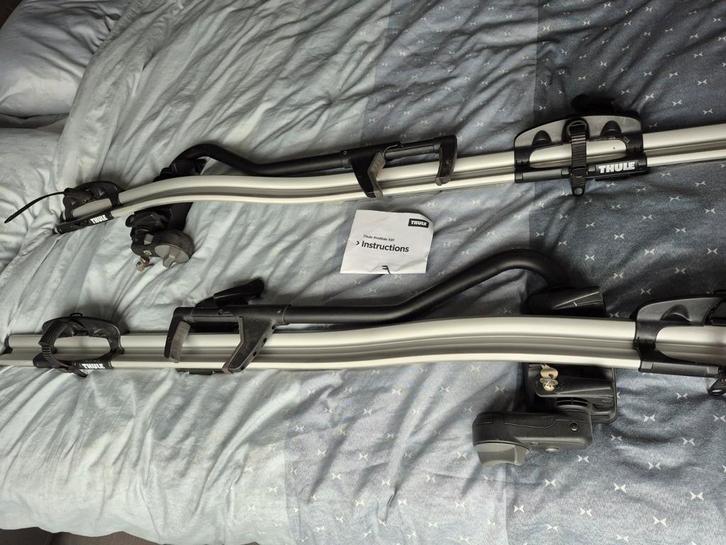 Thule ProRide 591 Dakdrager - Zo goed als nieuw! 2 stuks!, Auto diversen, Fietsendragers, Zo goed als nieuw, Dakdrager, 1 fiets
