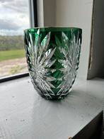 Kristallen vaas Val St Lambert groen en helder, Antiek en Kunst, Ophalen of Verzenden