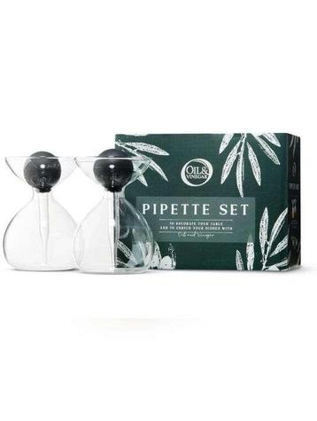 Olie & Azijn Pipetset - Glas - 2x150ml beschikbaar voor biedingen