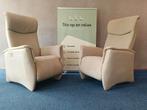 Set elektrische relax fauteuils Prominent extra luxe op accu, Ophalen of Verzenden, Zo goed als nieuw, Minder dan 75 cm, 50 tot 75 cm