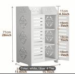 Witte 4-Tier Opbergkast nieuw, Huis en Inrichting, Kasten | Schoenenkasten, Ophalen of Verzenden, Nieuw