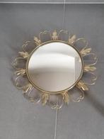 vintage zonnenspiegel/ bolle spiegel met opengewerkte rand, Ophalen, Rond, Minder dan 50 cm, Minder dan 100 cm