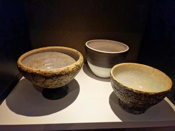 Vintage berkenbast potten beschikbaar voor biedingen