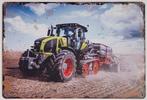 Claas tractor op het land reclamebord van metaal wandbord