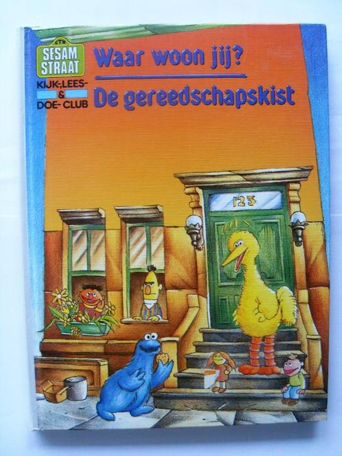 Sesamstraat - waar woon jij + de gereedschapskist, Boeken, Kinderboeken | Kleuters, Zo goed als nieuw, Non-fictie, Ophalen of Verzenden
