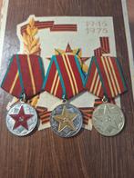 Set Sovjet Medailles 10, 15 & 20 Jaar Onberispelijke Dienst, Ophalen of Verzenden, Overige materialen