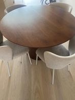 Gloednieuwe houten ronde tafel!!, Huis en Inrichting, Tafels | Eettafels, Ophalen, Zo goed als nieuw, Vier personen, 100 tot 150 cm