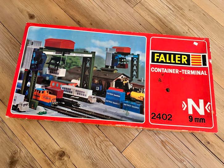Faller 2402 containerterminal (schaal N), Hobby en Vrije tijd, Modeltreinen | N-Spoor, Gebruikt, Overige merken, Ophalen of Verzenden