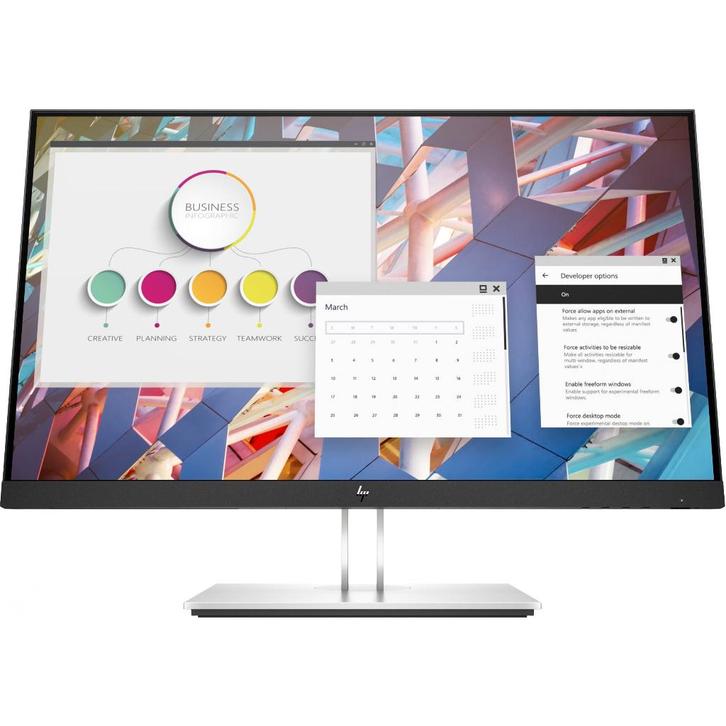 HP E27 G4, IPS, DisplayPort/HDMI/VGA, Full HD, garantie., Computers en Software, Monitoren, Refurbished, 60 Hz of minder, DisplayPort