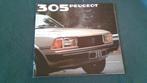 Peugeot 305 1981 - uitgebreide brochure , Nederlands, Ophalen of Verzenden, Zo goed als nieuw, Peugeot