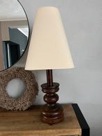 Prachtige grote vintage tafellamp met bijzondere kap, Ophalen of Verzenden, Minder dan 50 cm