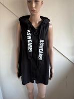 #VDR Viadellerose mouwloze hoodie top maat L zwart wit, Ophalen of Verzenden, Zo goed als nieuw, Zwart