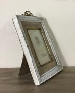 Antiek Frans strik lijstje met originele portretfoto ca 1880, Antiek en Kunst, Ophalen of Verzenden